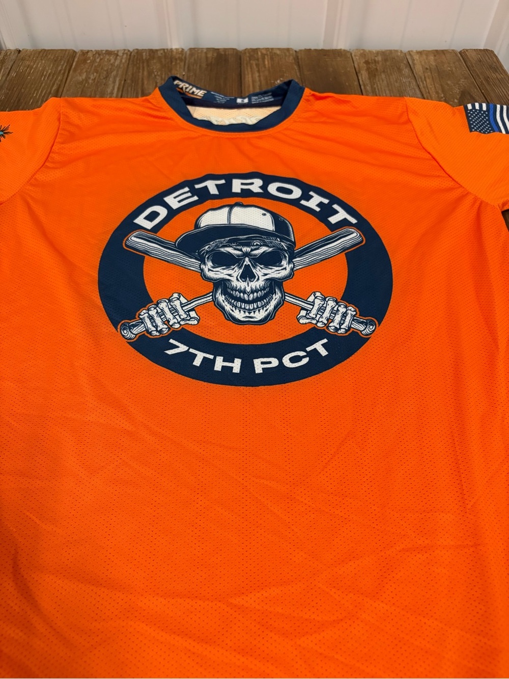 Detroit 7th PCT Orange Graphic Tee